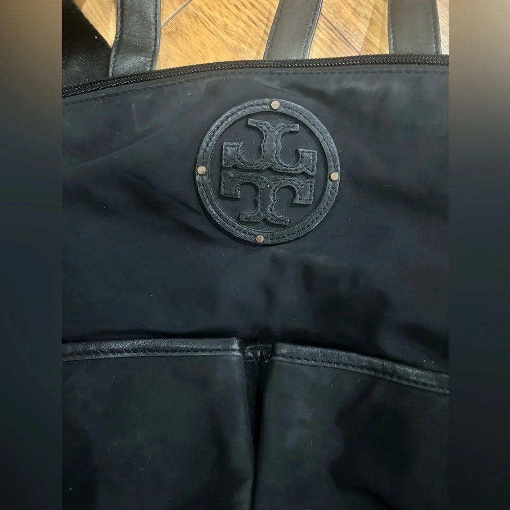 Tory Burch Marion Black Nylon Diaper Bag